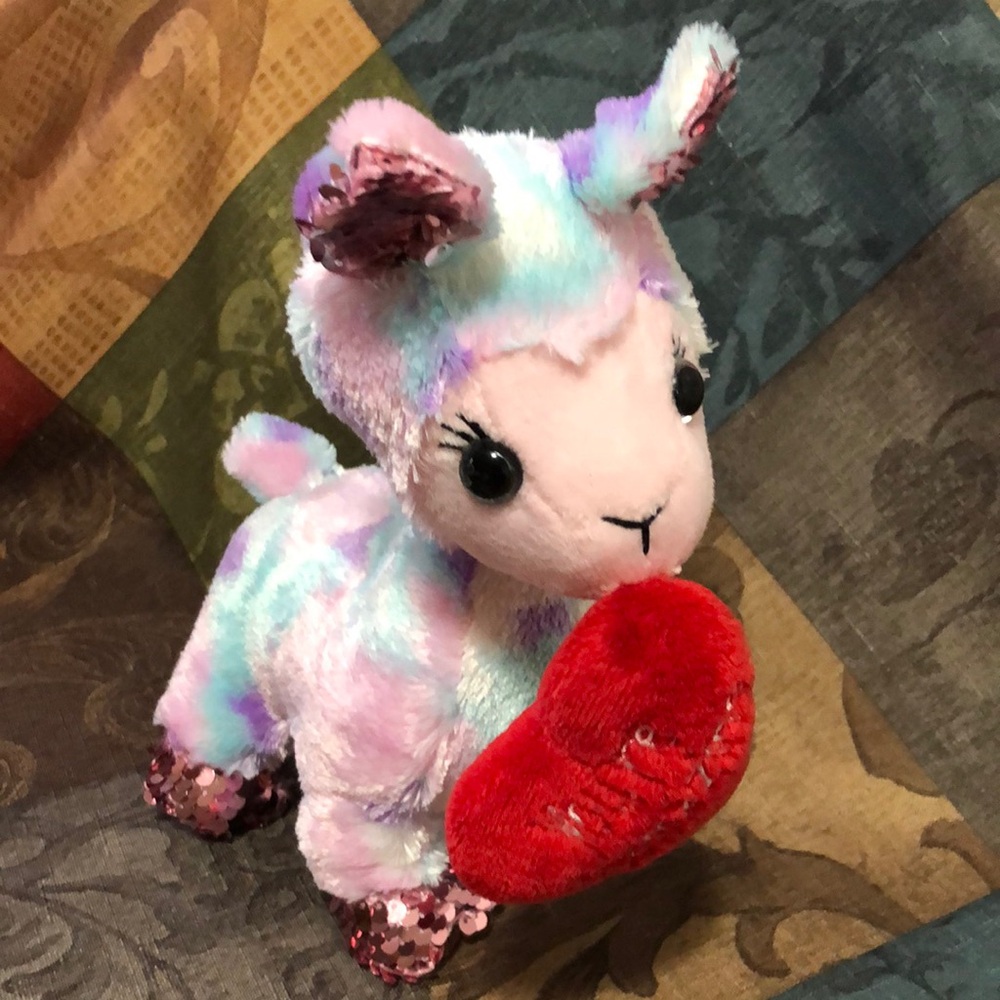 🛍️5/$20🛍️EUC GANZ Llama with Heart.